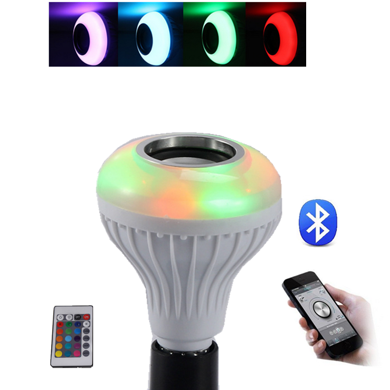 White Led Music Bulb with Bluetooth and Remote Control Operating Temperature -45-50°C