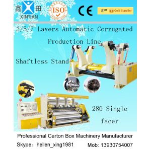 Carton Box Paper Making Machine 180KW Corrugated Paper Sheet Cutting Machine