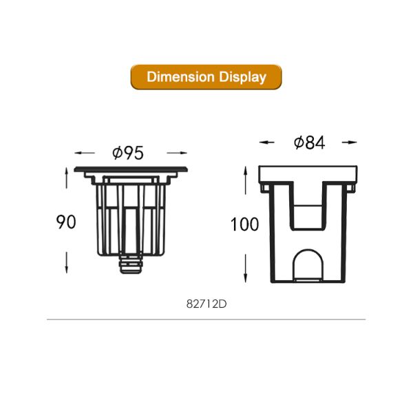 Joyful Partner In-Ground Light COB Factory Customized IP67 Waterproof Support Dimming AC100-240V