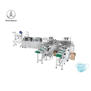 Buy cheap PLC Touch Screen Breathable 3 Ply Face Mask Making Machine from wholesalers