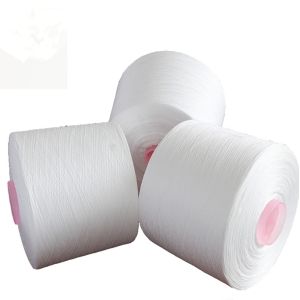 NE 20/3 30/3 Polyester Yarn For Sewing Thread Raw White Bright China factory PP