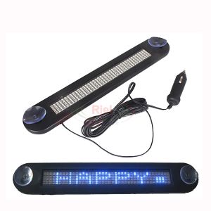 Wholesale 12V LED Message Digital Moving Scrolling Car Sign Light Blue color 30*5*1cm Remote control from china suppliers