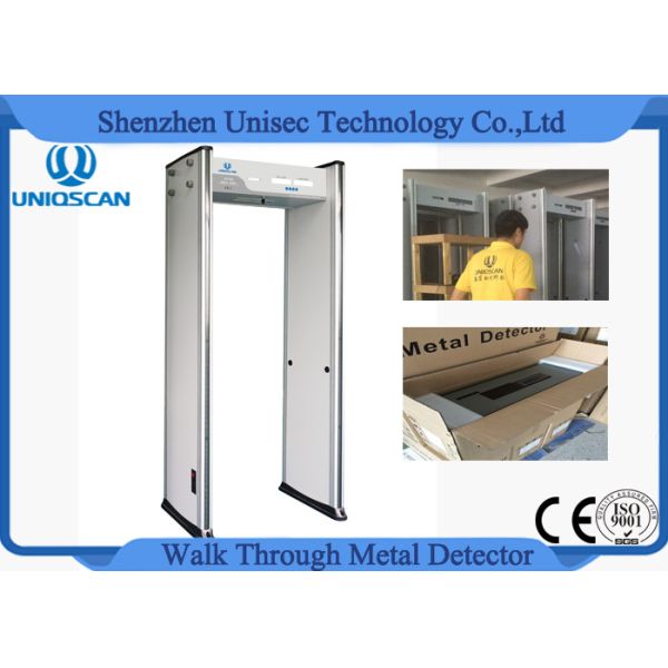 UB500 Gray Door Panel Walk Through Metal Detector Gate For Factory And Office