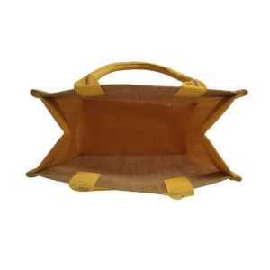 Reusable No Print 30x12x30cm 380gsm Jute Shopping Bag