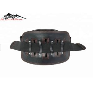 Double Pull Waist Back Support Belt Brethable Leather Material OEM ODM Service