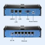 Eight Ethernet Router Mini PC With DDR4 16GB RAM And Celeron 3865U Processor