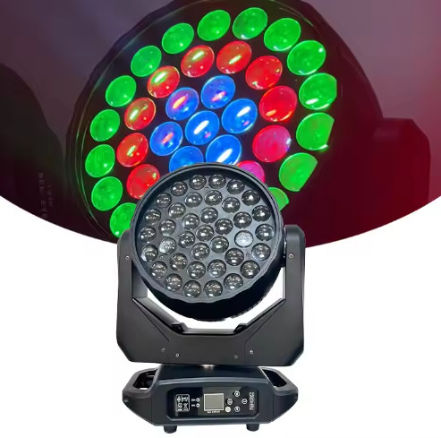 Outdoor DMX512 37*15W RGBW LED Moving Head Stage Light With Advanced Cooling