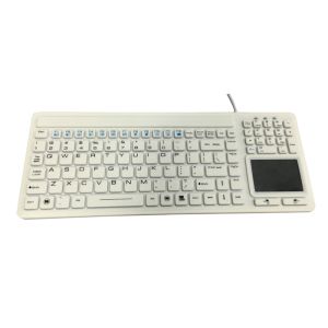 EN60601 Passed Waterproof Medical Keyboard With Touchpad Including Numeric