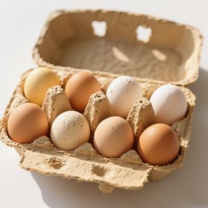 Convenient Rectangular Egg Dispenser Container For Stackable Organization