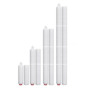 Wholesale PES Microporous Pleated Water Filter Cartridge 10&quot; 20&quot; 30&quot; 40&quot; For Chemical Liquid from china suppliers