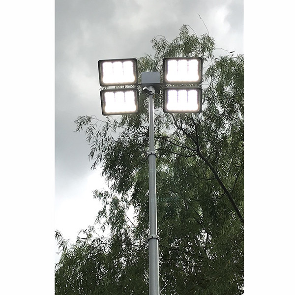 8m Pneumatic Telescopic Mast Light Tower for Fire Tender Illumination-4x200W LED