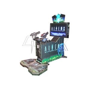 Game Center Crazy Laser Shooting Gun Games Aliens Video Arcade Machine With