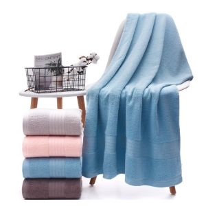 Soft and Skin-Friendly 100% Cotton Towels Thickened Absorbent Quick Drying for