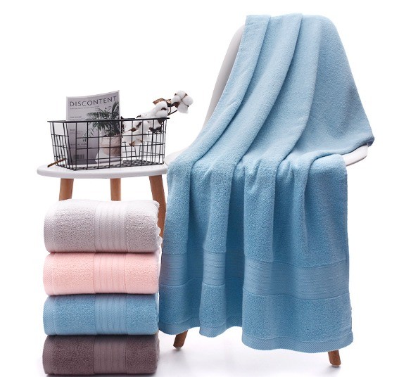 Soft and Skin-Friendly 100% Cotton Towels Thickened Absorbent Quick Drying for