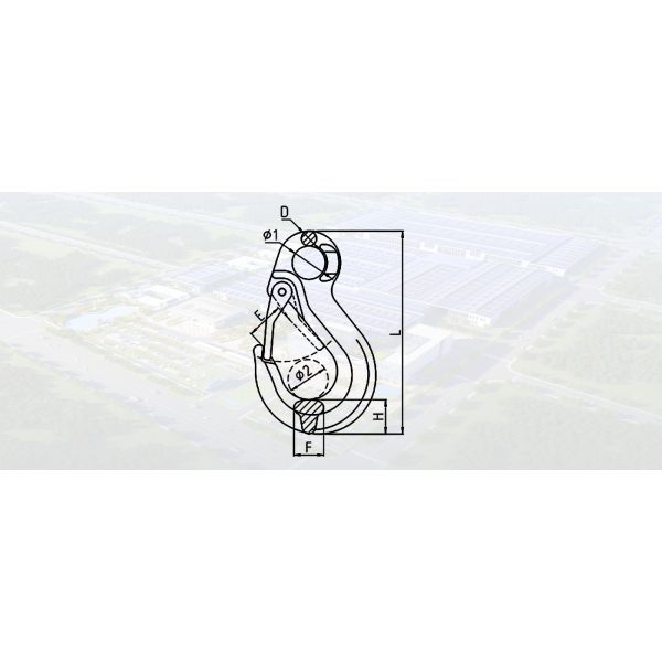 SLR332-G80 EYE SLING HOOK