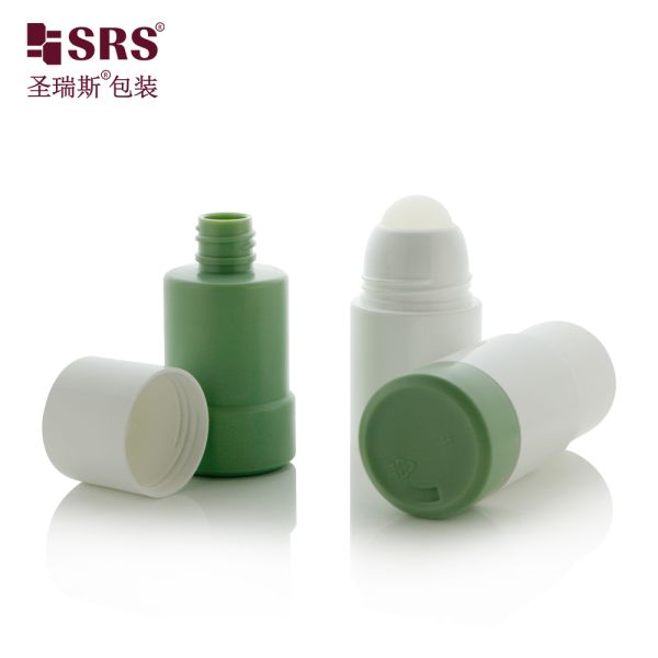 50ml 75ml PP PCR Recycled Replaceable Double Wall Roller Roll Deodorant Bottle