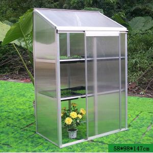 350x281x220CM Big Polycarbonate Board Greenhouse， Easily to install without