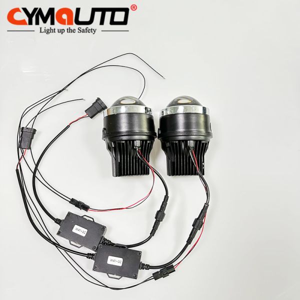 CYMAUTO Tri Color Fog Lamp 3 Inches White And Yellow Waterproof Foglamp 45W 6000K