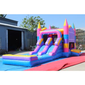 Wholesale Unisex Party Rental Equipment Large Bouncy Castle Water Slide with Customized Color from china suppliers