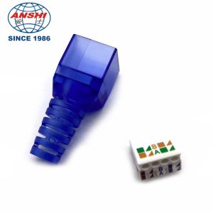 ANSHI RJ45 CAT7 FTP Unshielded STP Shield Modular Plug Blue