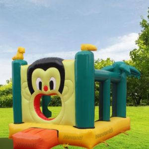 Wholesale 2024 Most Popular Custom Logo Printed Inflatable Trampoline Castle with Repair Kit from china suppliers