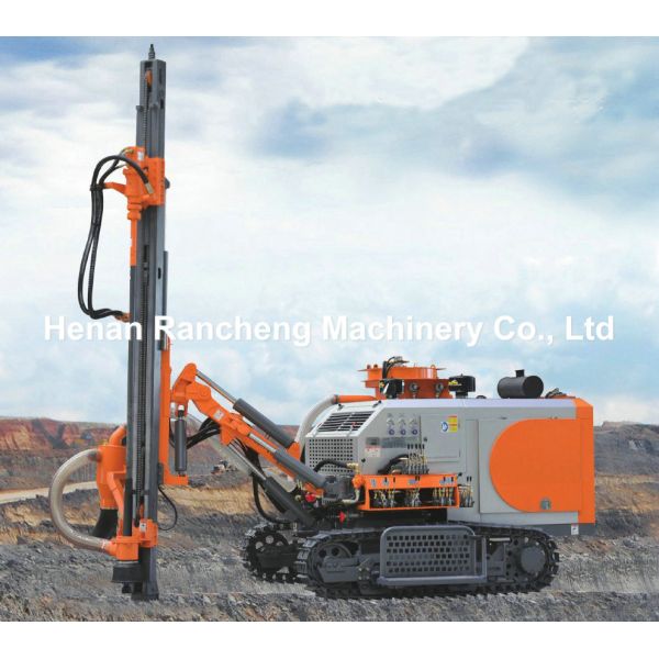 22m Depth DTH Down The Hole Drilling Rig 193HP Diesel Engine 80mm - 118mm Hole Range