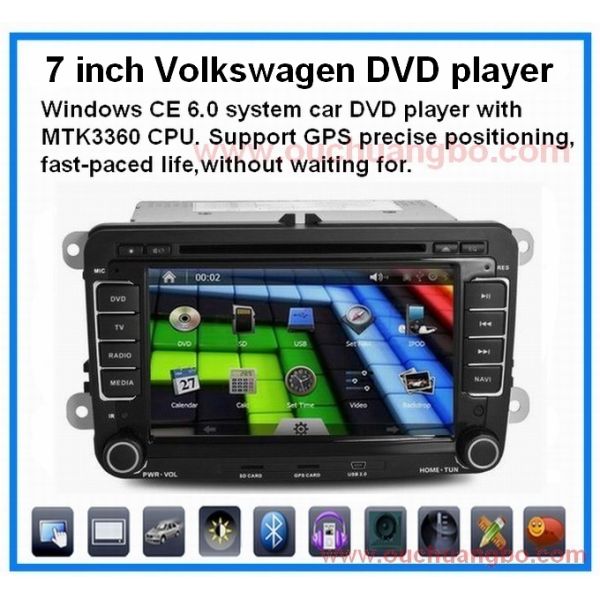Car dvd for Volkswagen Magotan Tiguan Touran with radio gps system bluetooth TV OCB-8613