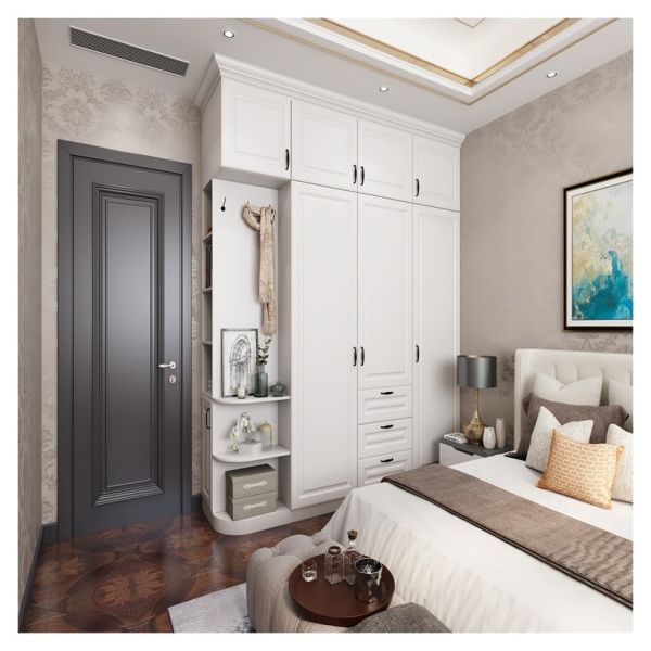 Extendable Built-in Wardrobe With Sliding Door For High End Modern Bedroom