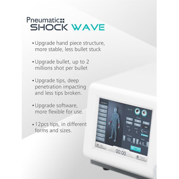 Shock Wave Therapy Machine Physiotherapy Machine New Pneumatic Shock Wave ED( Erectile Dysfunction)Treatment WaveMachine