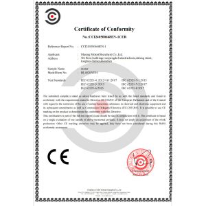 Masing Motor (Shenzhen) Co., Ltd Certifications