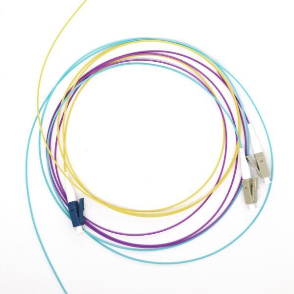 12 Core FTTH Fiber Optic Pigtails SC/LC/ST-UPC/APC Single Mode Colorful For Data
