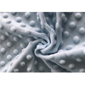 Wholesale Baby Cuddle Bubble Minky Dot Plush Blanket Fabric Polyester Embossed from china suppliers