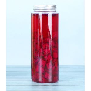 Leak Proof Plastic Milk Tea Bottles with Screw On Lids