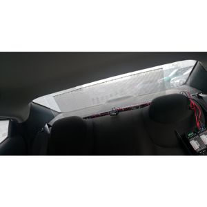 Car Rear Window 4500nits P3.9mm Transparent Led Screen FCC
