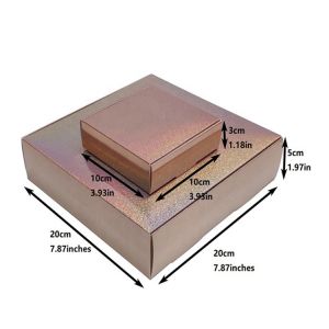 Custom Logo Print Holographic Hologram Gift Party Paper Box Laser Cosmetics