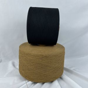 Open End NE 16s/20s Black / Optical White Regenerated Cotton Yarn For Knitting