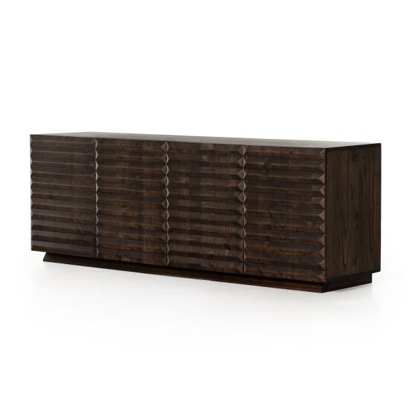 Vintage Solid Wooden Buffet Cabinet Sideboard Storage For Dining