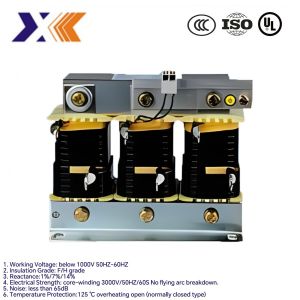 Three Phase Input Line Reactor Filter Ac Reactor 2.2kw Ac Input 7.2kwar
