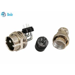 GX 20 2 3 4 Pin Aviation Connector Elbow Male And Straight Female Kits Panel