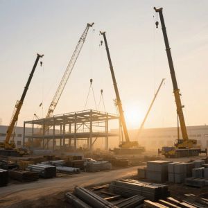 Custom Pre Engineered Steel Warehouse with H-section Beams