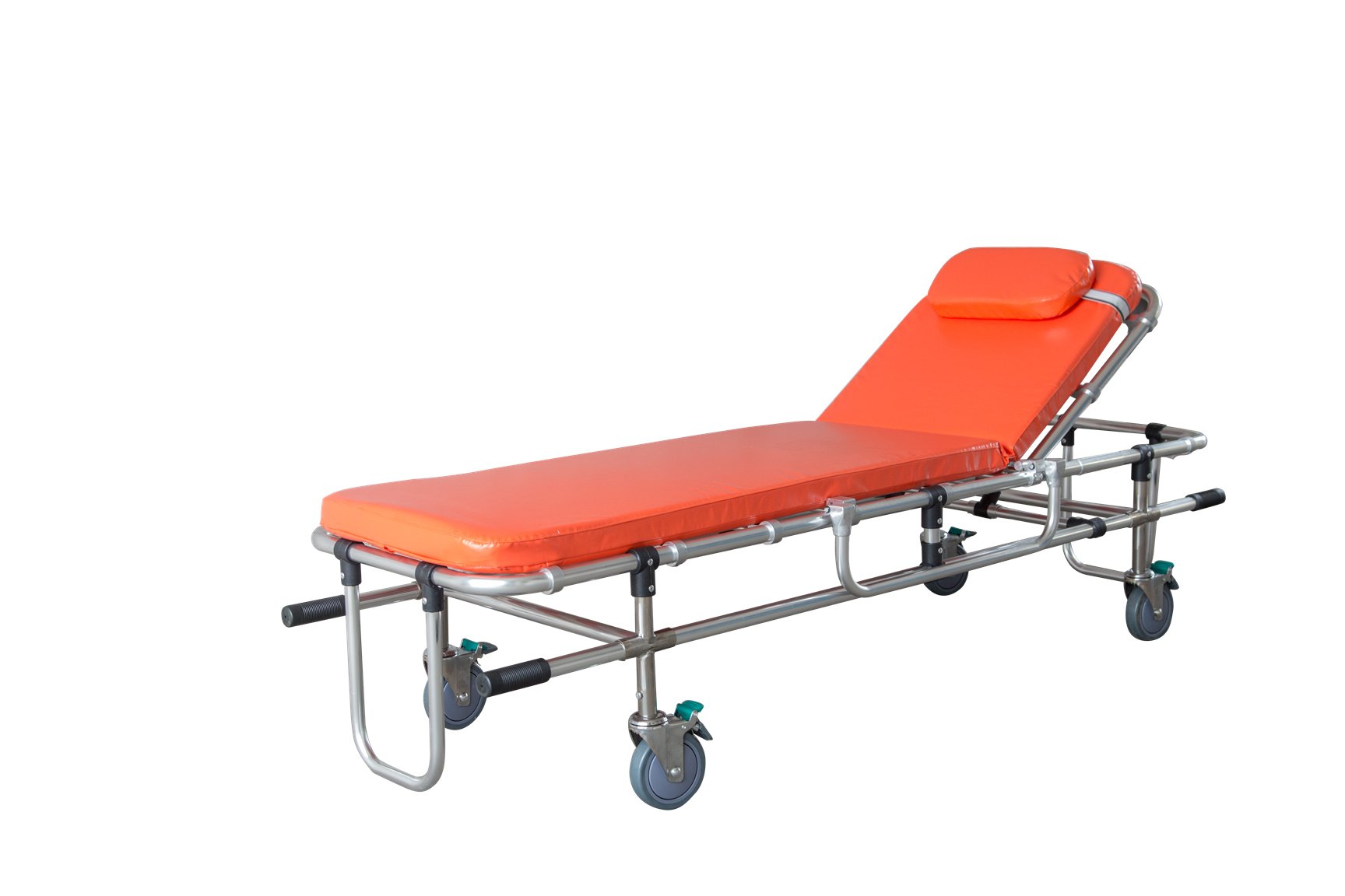 190 X 55 X 50cm Folding Ambulance Stretcher 80 Deg For Patient Transfer First Aid