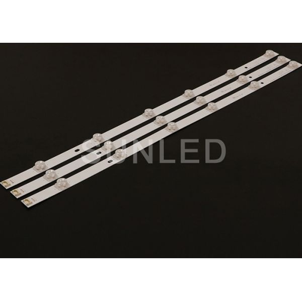 Cold White LED TV Backlight 32 Inch Square Lens Aluminium Board 15000k Color Temp