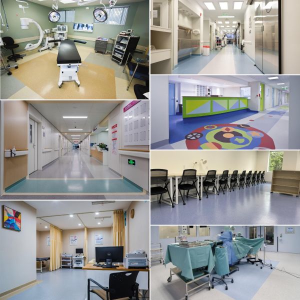 White Gray Vinyl Floor Mat Roll Heterogeneous Vinyl Flooring For Oman