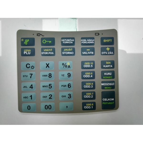 ZIP Rubber Membrane Switch With LED Light For Controller Use