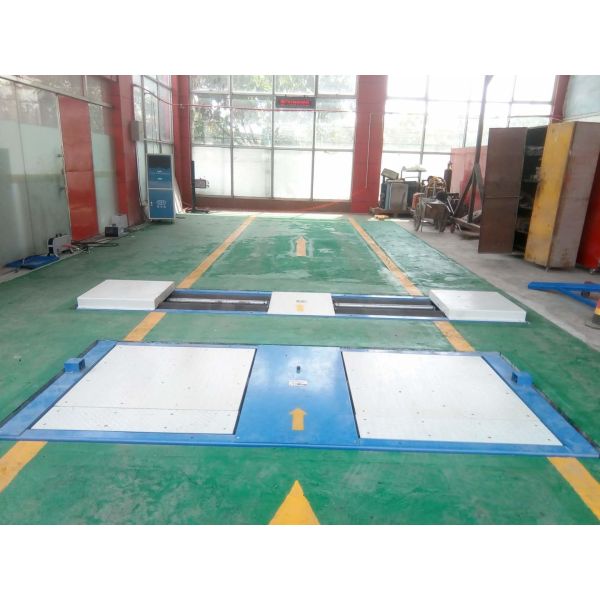 Quality Cartesykj 10T Secondary vehicle maintenance and testing lane Roller brake tester with axle load side slip tester for sale