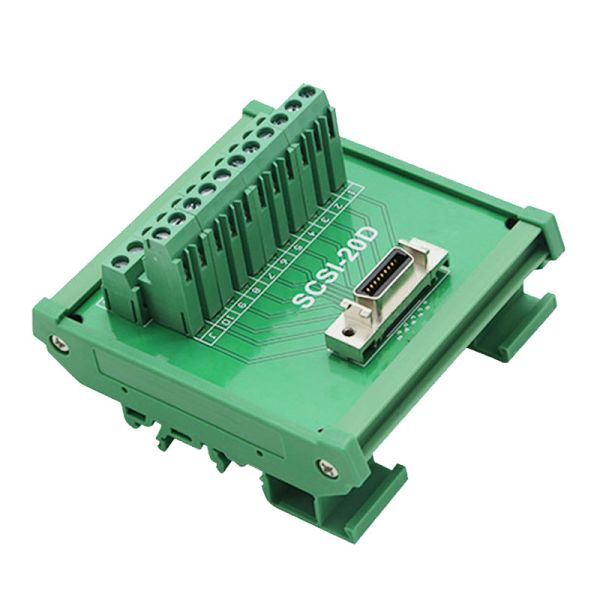 Quality SCSI 20 Pin MR-J2CN1 Servo Connectors Terminal Blocks Breakout Board Adapter for sale