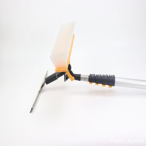 Precision Clean PV Panel Surface Washing Brushes with Carbon Fiber Telescopic