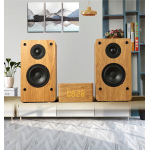 Wholesale Multimedia Wood Bookshelf Speakers , Wireless Mini Hifi Bluetooth Speakers from china suppliers