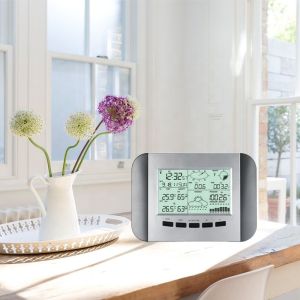 Solar Weather Station With Rain Wind Direction And Thermometer Customized