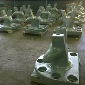 125T Horn Type Ductile Iron Dock Bollards Jetty Bollards Polished Mooring